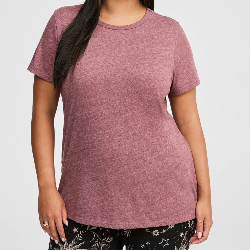 NWT Torrid Everyday Signature Jersey Crew Neck Tee Sassafras Size 0 (12 m/l)